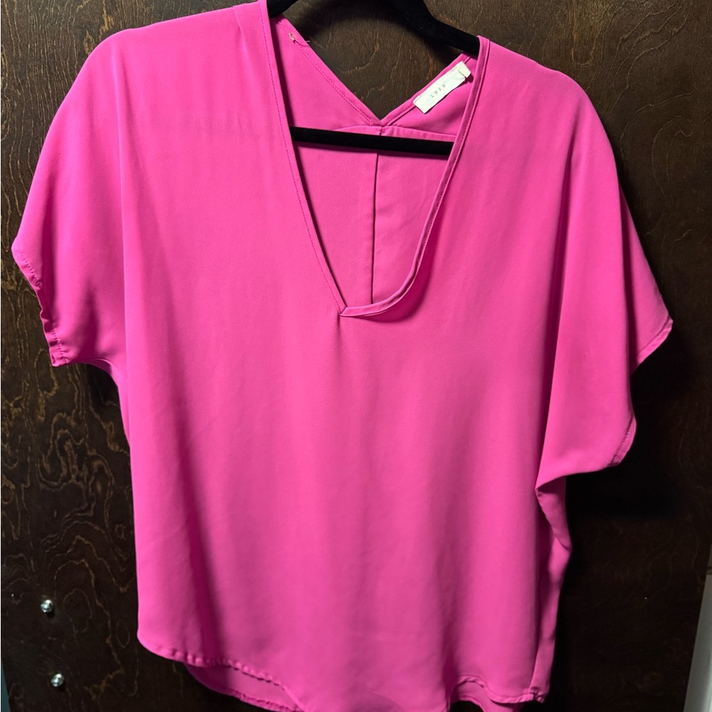 Lush chiffon hot pink top